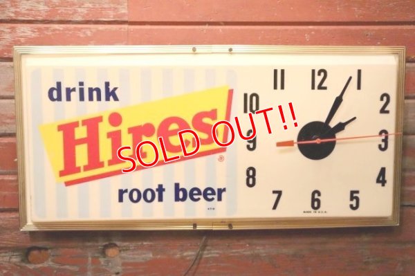 画像4: dp-231012-28 Hires root beer / 1960's Lighted Sign Clock