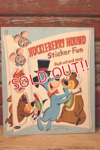 ct-231001-53 Huckleberry Hound / Whitman 1959 Sticker Fun Book