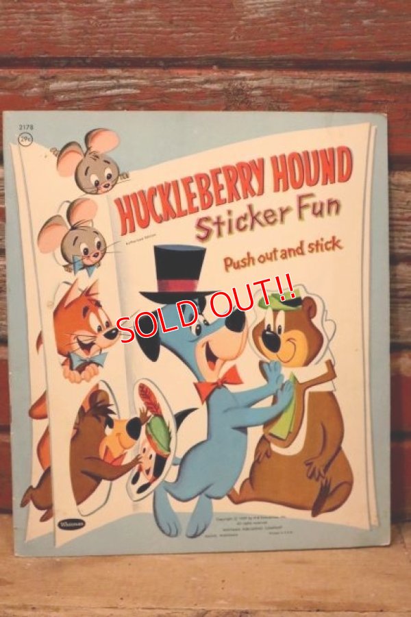 画像1: ct-231001-53 Huckleberry Hound / Whitman 1959 Sticker Fun Book