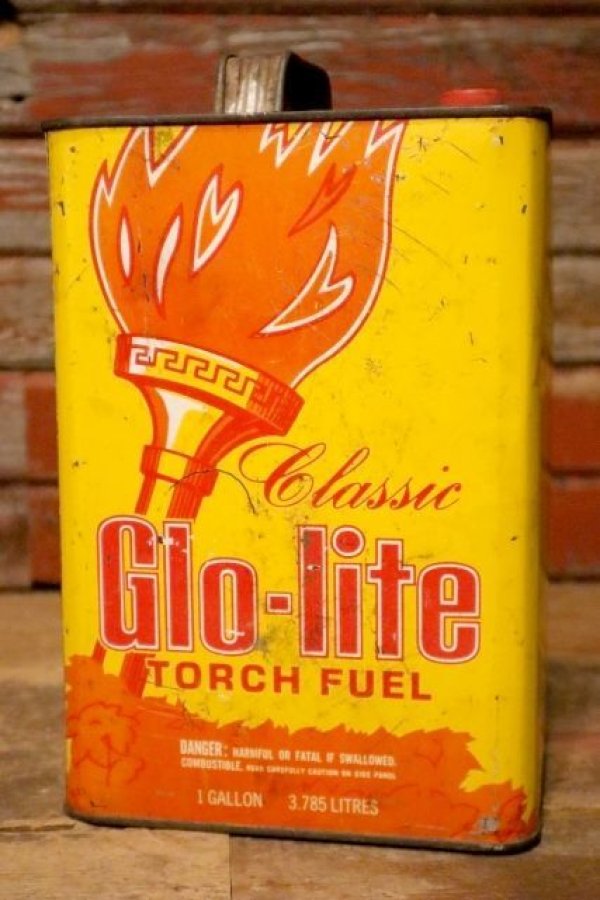 画像1: dp-231016-71 Glo-Lite TORCH FUEL / Vintage U.S. One Gallon Can
