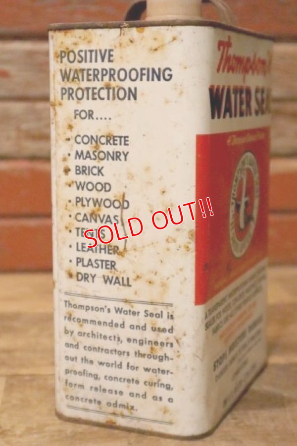 画像3: dp-230901-120 Thompson's WATER SEAL / Vintage U.S. One Gallon Can