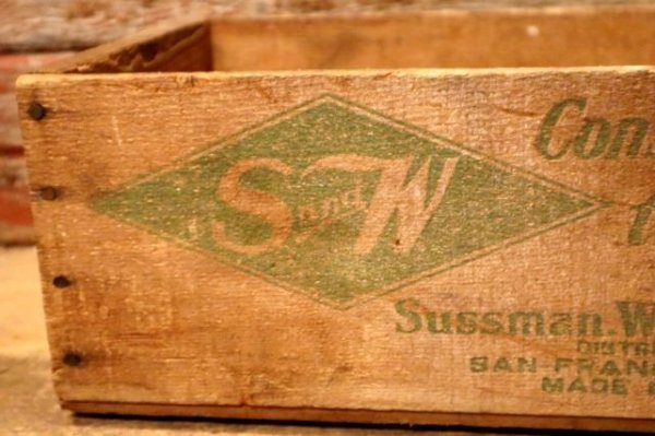 画像2: dp-231206-12 S and W  Sussman Wormser & Co / 1940's-1950's Wood Box