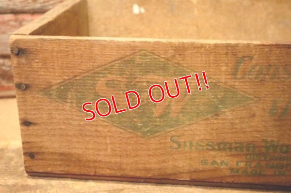 画像5: dp-231206-12 S and W  Sussman Wormser & Co / 1940's-1950's Wood Box