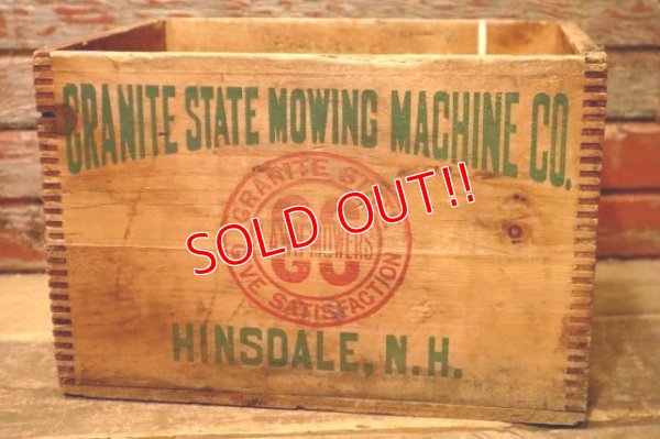 画像3: dp-231201-03 GRANITE STATE MOWING MACHINE CO. / 1940's-1950's Wood Box