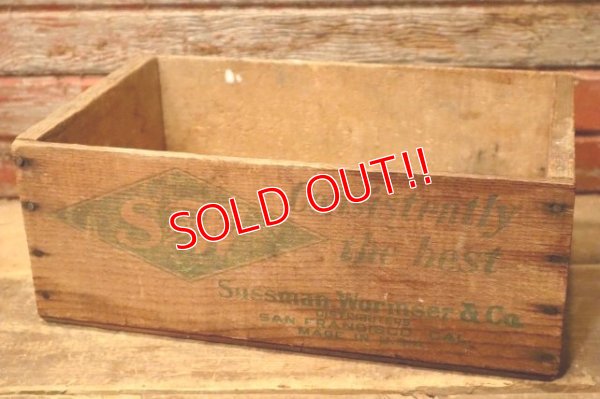 画像4: dp-231206-12 S and W  Sussman Wormser & Co / 1940's-1950's Wood Box