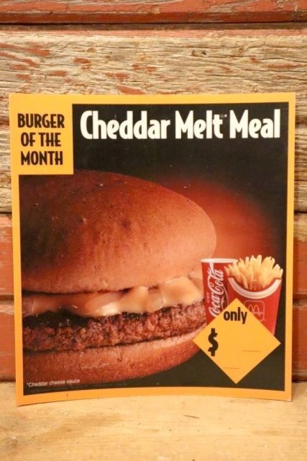 画像1: dp-230901-45 McDonald's / 1993 Translite "Cheddar Melt Meal"