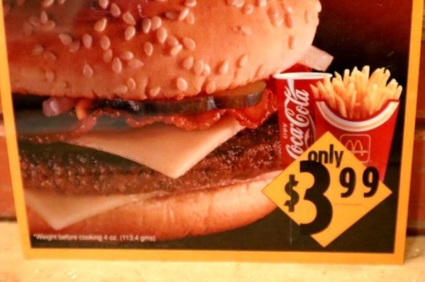 画像3: dp-230901-45 McDonald's / 1993 Translite "Bacon Swiss Quarter Pounder Meal"