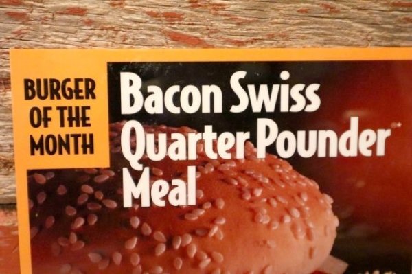 画像2: dp-230901-45 McDonald's / 1993 Translite "Bacon Swiss Quarter Pounder Meal"