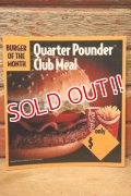 dp-230901-45 McDonald's / 1993 Translite "Quarter Pounder Club Meal"