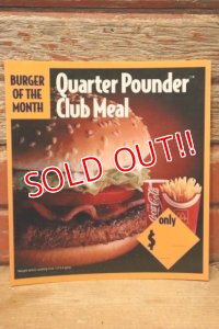 dp-230901-45 McDonald's / 1993 Translite "Quarter Pounder Club Meal"