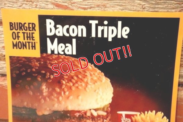 画像2: dp-230901-45 McDonald's / 1994 Translite "Bacon Triple Meal"
