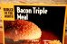 画像2: dp-230901-45 McDonald's / 1994 Translite "Bacon Triple Meal" (2)