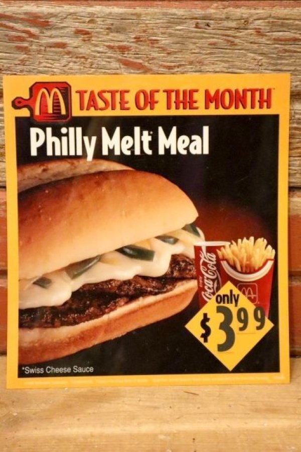 画像1: dp-230901-45 McDonald's / 1995 Translite "Philly Melt Melt"