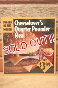 dp-230901-45 McDonald's / 1993 Translite "Cheeselover's Quarter Pounder Meal"