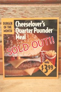 dp-230901-45 McDonald's / 1993 Translite "Cheeselover's Quarter Pounder Meal"