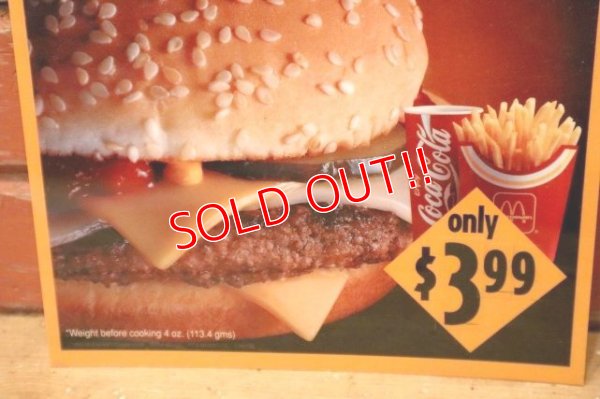 画像3: dp-230901-45 McDonald's / 1993 Translite "Cheeselover's Quarter Pounder Meal"