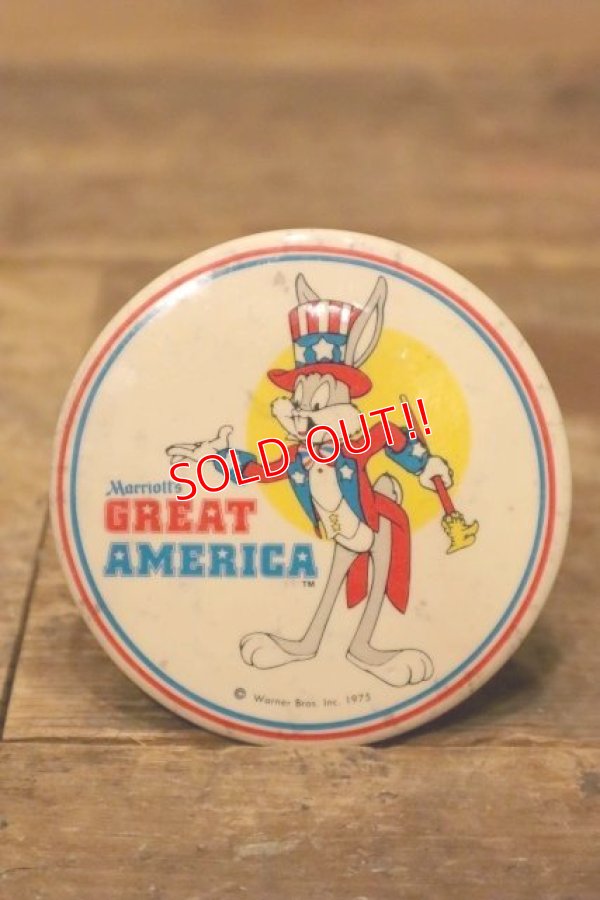 画像1: ct-231101-15 Bugs Bunny / 1975 Marriott's GREAT AMERICA Pinback