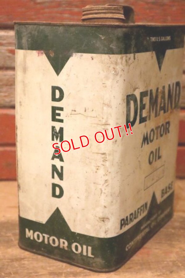 画像7: dp-231012-77 DEMAND MOTOR OIL / TWO U.S.GALLONS CAN