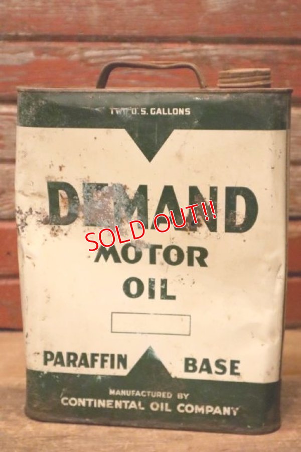 画像4: dp-231012-77 DEMAND MOTOR OIL / TWO U.S.GALLONS CAN