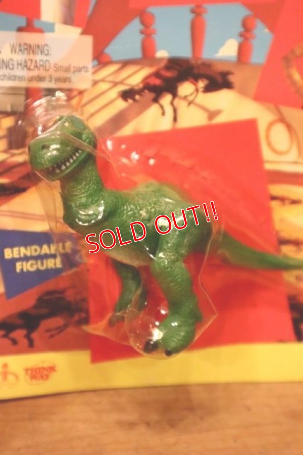 画像2: ct-231101-32 TOY STORY / THINKWAY 1990's Rex Bendable Figure