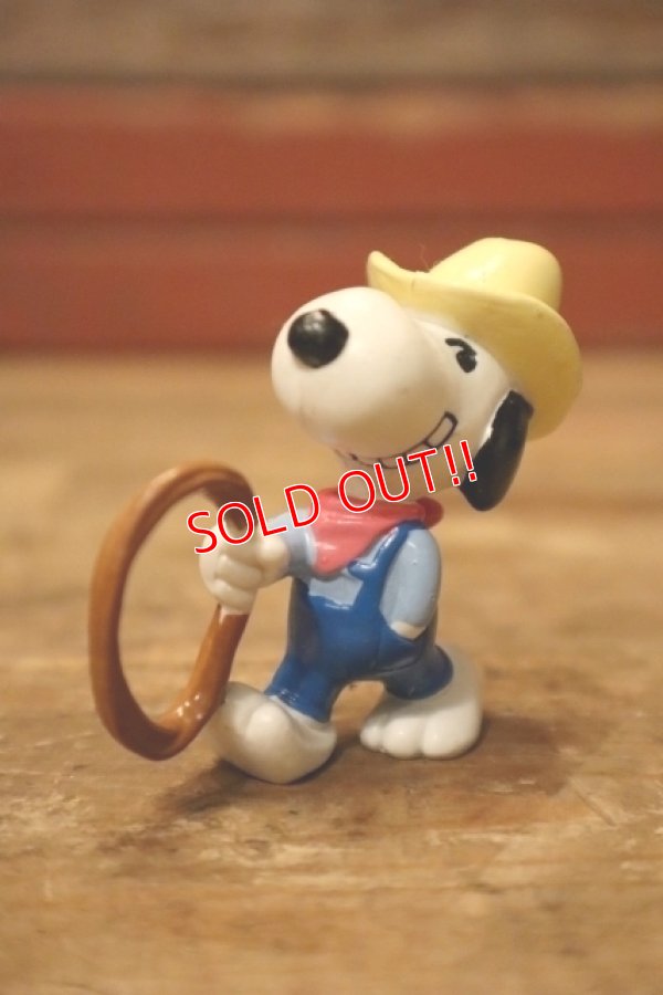 画像1: ct-231101-45 Snoopy / Schleich PVC Figure "Cowboy"