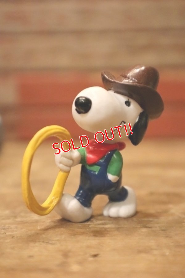 画像1: ct-231101-45 Snoopy / Schleich PVC Figure "Cowboy"