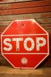 画像1: dp-231206-05 Road Sign / 1940's-1950's STOP (1)