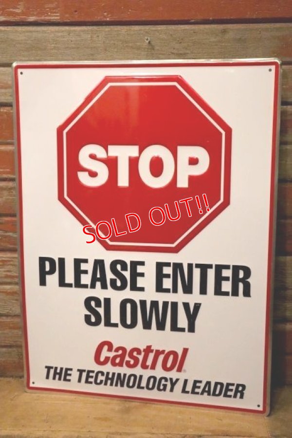 画像1: dp-231012-24 Castrol / STOP 2000's Sign