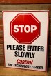 画像1: dp-231012-24 Castrol / STOP 2000's Sign (1)