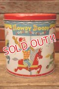 ct-231211-22 HOWDY DOODY / BLUE MAGIC 1950's cookie-go-around Tin Can