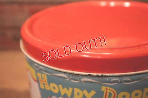 画像8: ct-231211-22 HOWDY DOODY / BLUE MAGIC 1950's cookie-go-around Tin Can