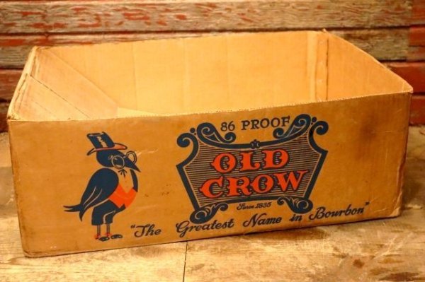 画像1: dp-231012-137 OLD CROW / 1950's Cardboard Box