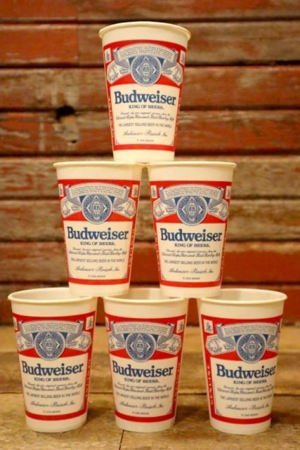 画像1: dp-220401-44 Budweiser / 1970's Paper Cups Set of 6