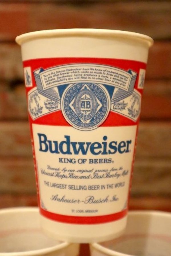 画像2: dp-220401-44 Budweiser / 1970's Paper Cups Set of 6