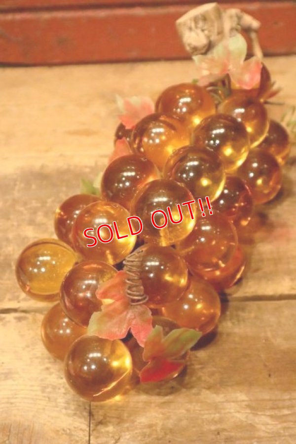 画像3: dp-231211-06 1960's-1970's Resin Grapes  "Amber"