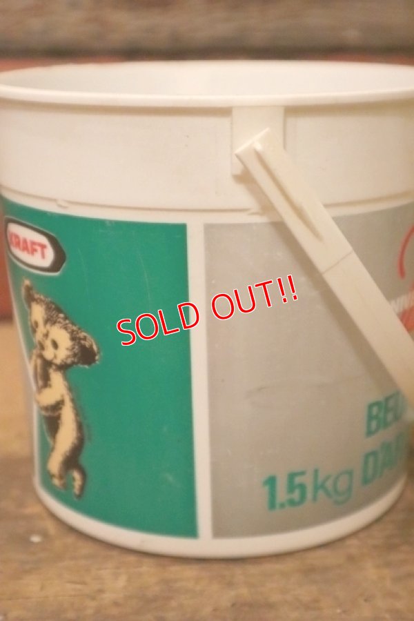 画像5: dp-231211-11 KRAFT / SMOOTH PEANUT BUTTER 1980's Plastic Bucket