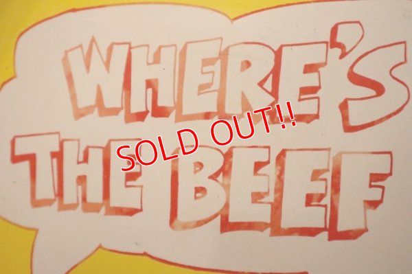 画像3: dp-231211-09 WENDY'S / 1984 "WHERE'S THE BEEF?" Tin Serving Tray