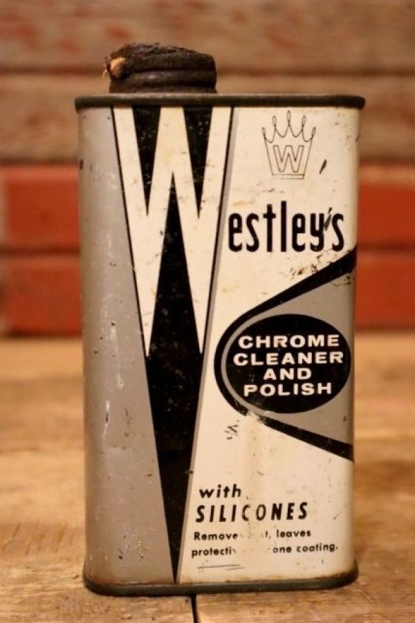 画像1: dp-230901-120 Westley's CHROME CLEANER AND POLISH CAN