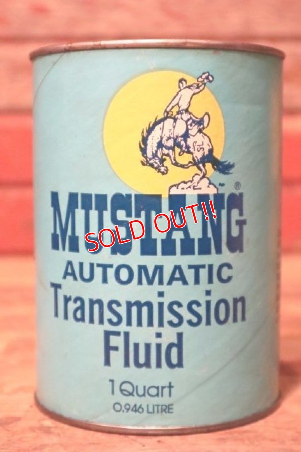 画像1: dp-231012-47 MUSTANG / AUTOMATIC Transmission Fluid U.S. ONE QUART MOTOR OIL CAN