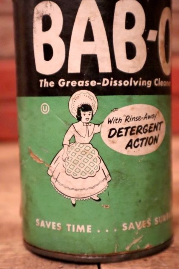 画像2: dp-231016-42 B.T.BABBIT, INC. BAB-O 1950's Cleaner Can