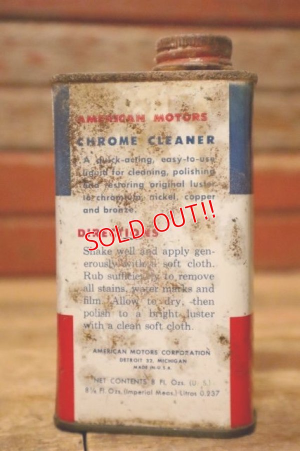 画像3: dp-231016-68 AMERICAN MOTORS INC. Chrome CLEANER CAN