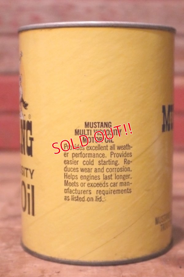 画像4: dp-231012-48 MUSTANG / MULTI VISCOSITY U.S. ONE QUART MOTOR OIL CAN