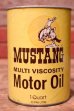 画像1: dp-231012-48 MUSTANG / MULTI VISCOSITY U.S. ONE QUART MOTOR OIL CAN (1)