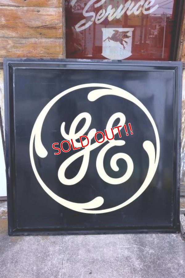 画像1: dp-230901-113 GENERAL ELECTRIC / Large Plastic Sign