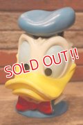 ct-231211-10 Donald Duck / PLAY PAL PLASTIC 1970's Plastic Face Coin Bank