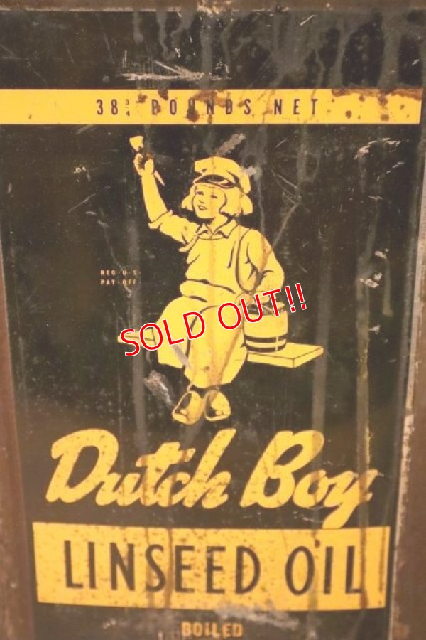 画像3: dp-240101-36 Dutch Boy / 1960's 38 POUNDS 3/4 LINSEED OIL CAN
