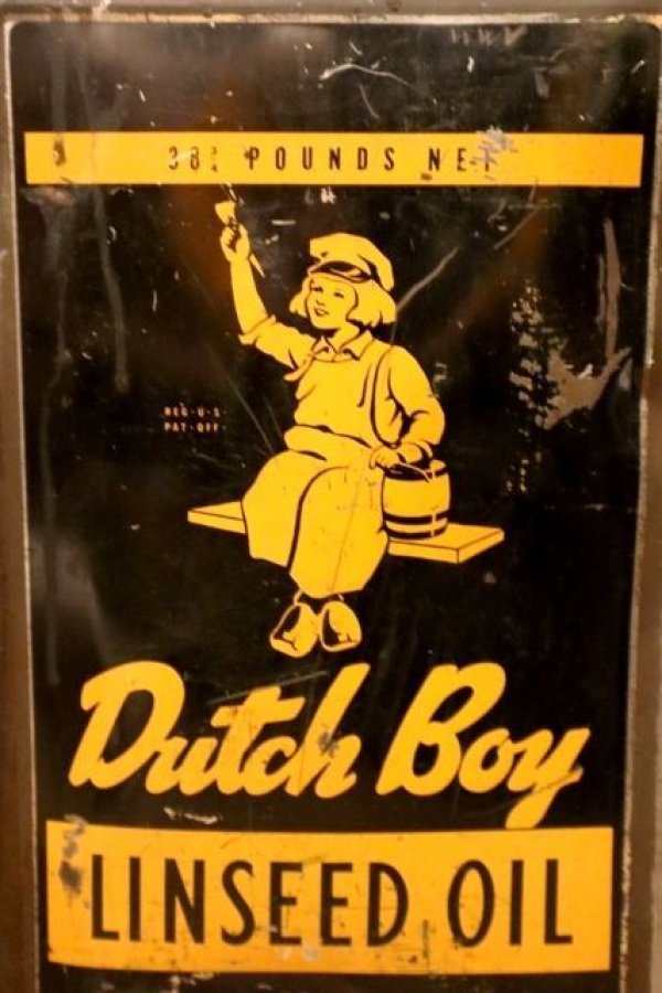 画像2: dp-240101-36 Dutch Boy / 1960's 38 POUNDS 3/4 LINSEED OIL CAN