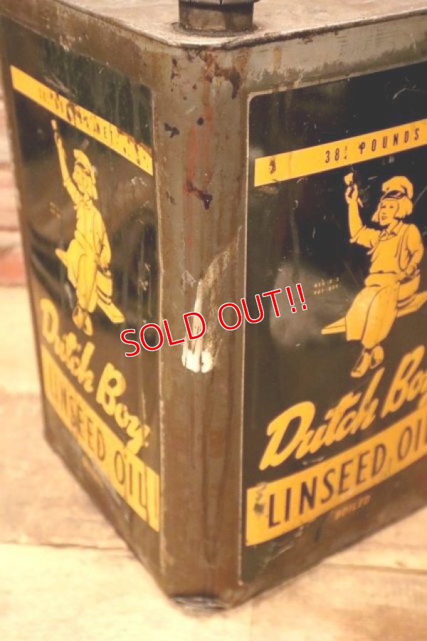 画像10: dp-240101-36 Dutch Boy / 1960's 38 POUNDS 3/4 LINSEED OIL CAN