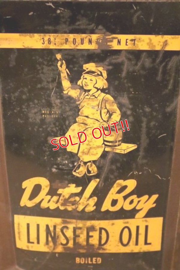 画像4: dp-240101-36 Dutch Boy / 1960's 38 POUNDS 3/4 LINSEED OIL CAN