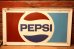 画像1: dp-240101-25 PEPSI / 1970's Metal Sign (1)